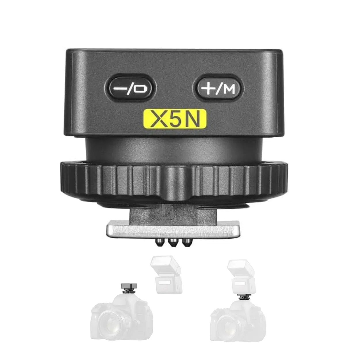 Godox X5N - Trigger per flash radio HSS TTL Flash Trigger per fotocamere Nikon, flash magnetico compatibile con flash per fotocamera Godox iT32
