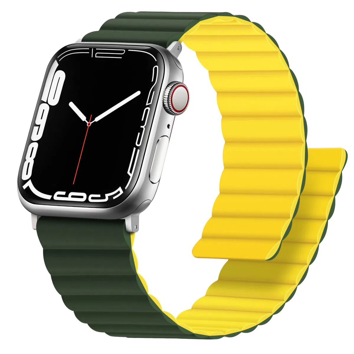 Anlinser Compatibile con Cinturino Apple Watch 49 46 45 44 42 41mm, Cinturini Magnetico Reversibile su Entrambi Lati per iWatch Ultra 3/2/1 SE Serie 11/10/9/8/7-1