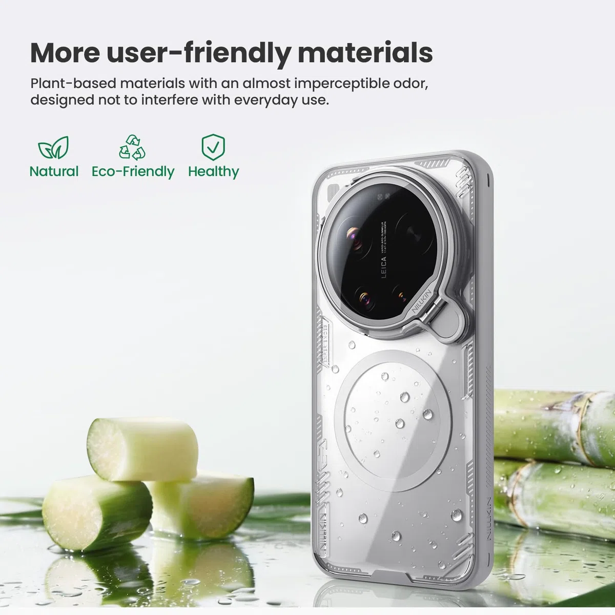 COQUE Custodia magnetica trasparente per Xiaomi 17 Ultra, cover a specchio trasparente ad alta definizione, anello magnetico N52 integrato, custodie sottili per Xiaomi 17 Ultra-Nero