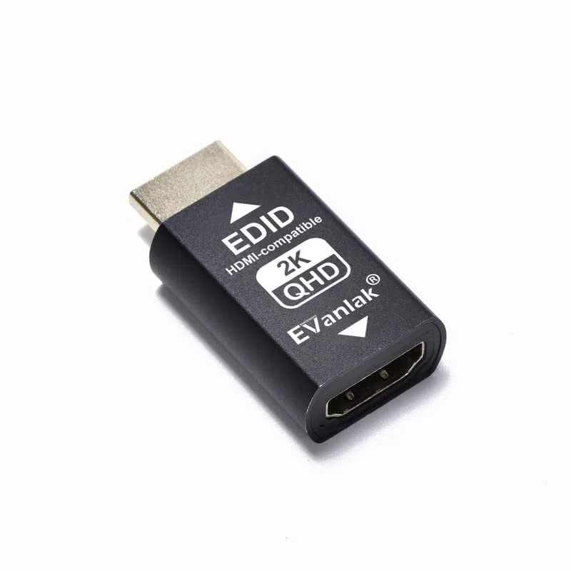 Hdmi Edid Emulatore Passthrough 3a generazione Premium Alluminio Eliminato Emulatore Adattatore Lavora con Mac Thunderbolt AV/Video Splitter 2K 2560x1440 60hz@60H