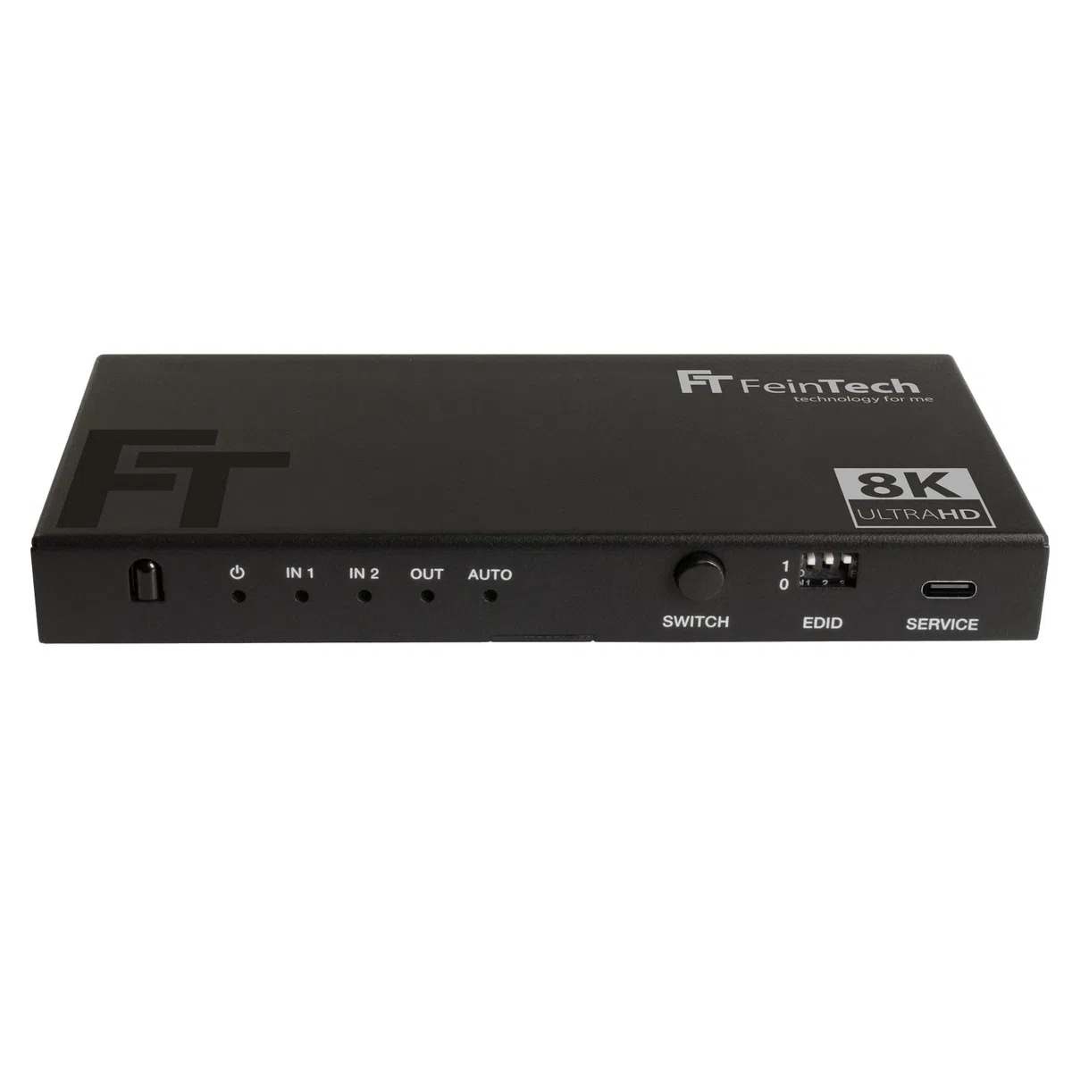 FeinTech SW212 HDMI 2.1 Switch 2 in 1 con estrattore audio HDMI 4K, 120 Hz e commutazione automatica, 8K 60 Hz, VRR, ALLM, splitter audio a SPDIF ottico Toslink e 3.5 prese