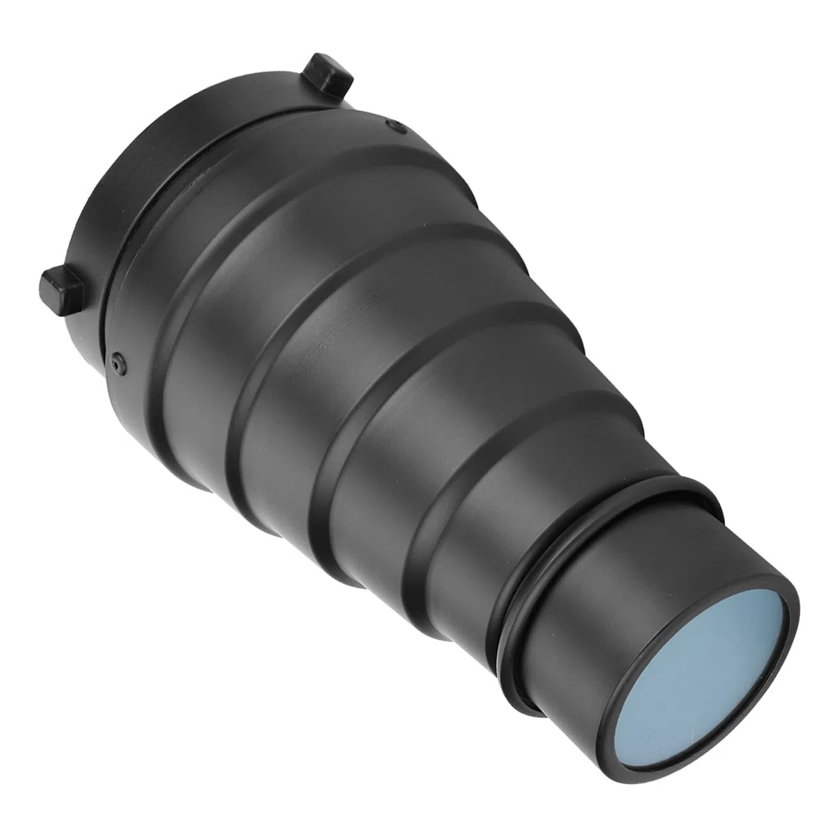 Snoot Ottico Bowens, Snoot Honeycomb Grid Light Beam Tube Bowens Mount Filtro in Lega di Alluminio per Studio Strobe Flash e 4 Pezzi Gel Colorato per la Direzione Dell'illuminazione e la Prevenzione