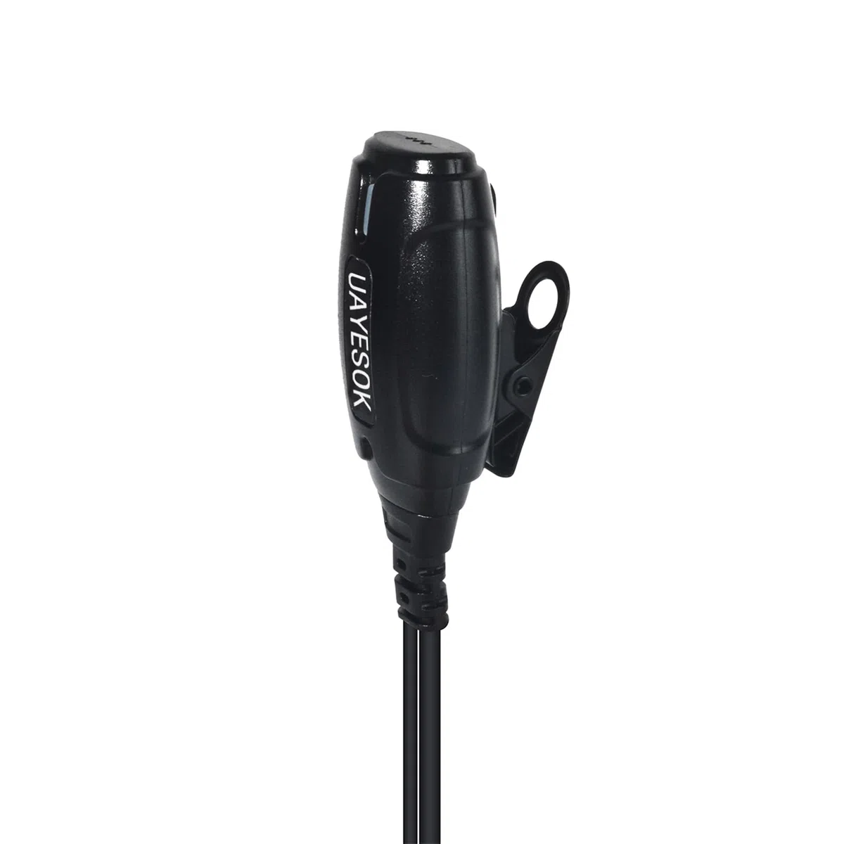 UAYESOK Cuffie radio a 2 pin, tipo G con microfono PTT e tappi per le orecchie, compatibili con Baofeng UV5R 888s UV-82 Kenwood RT24 RT27 eSynic QuanSheng Walkie Talkie (2 pezzi)