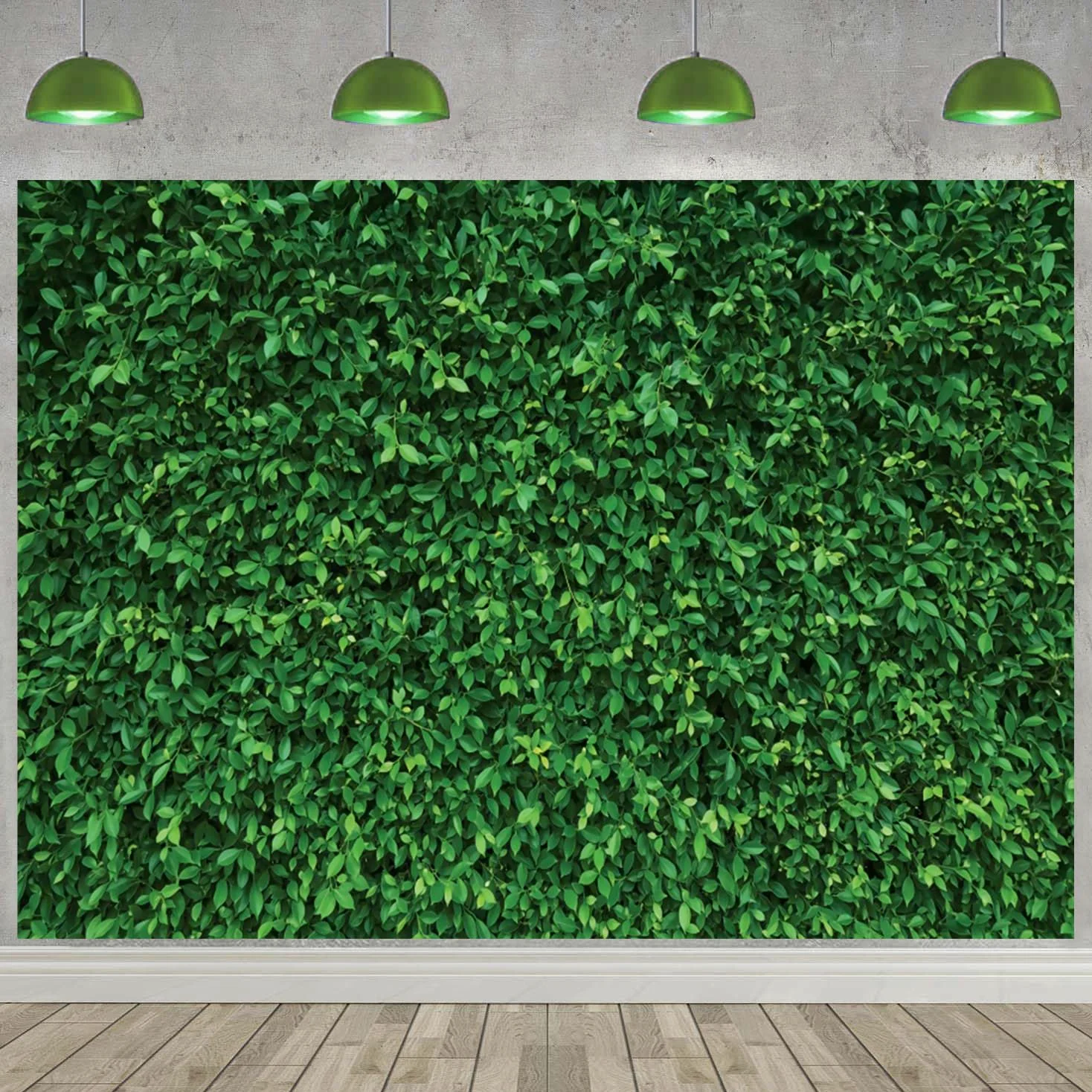 2.1x1.5m Sfondo verde foglie Natura verde erba muro fotografia sfondo neonato Baby Shower matrimonio compleanno decorazioni Banner Photo Booth oggetti di scena