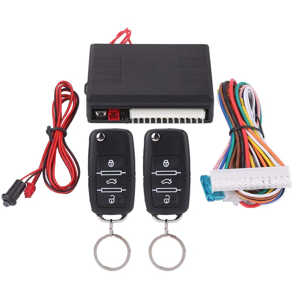 Yctze Kit di controllo centralizzato remoto sostituzione per sistema di accesso senza chiave con serratura universale sostituzione per auto chiusura centralizzata telecomando golf 3 telecomando per a