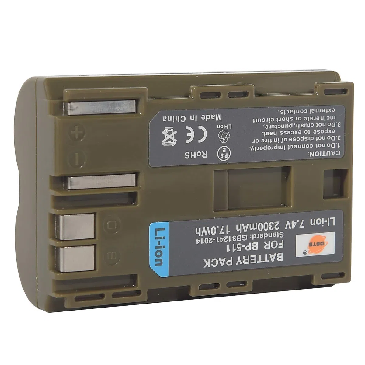 DSTE 2PCS BP-511 BP-511A BP511 Ricaricabile Batteria per Canon EOS 300D 5D 10D 20D 30D 40D 50D