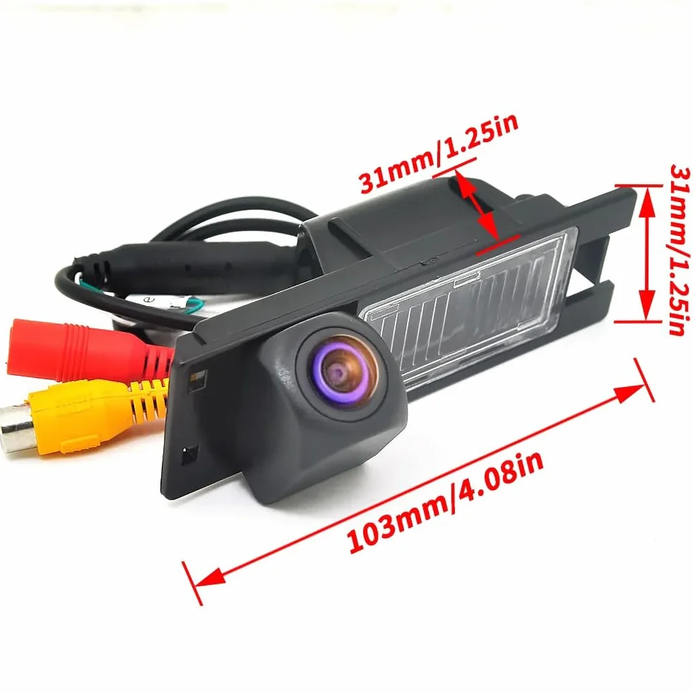 Auto Wayfeng WF® Telecamera posteriore traiettoria dinamica AHD Fisheye per Opel Astra H J Corsa Meriva Zafira Insignia FIAT Grande