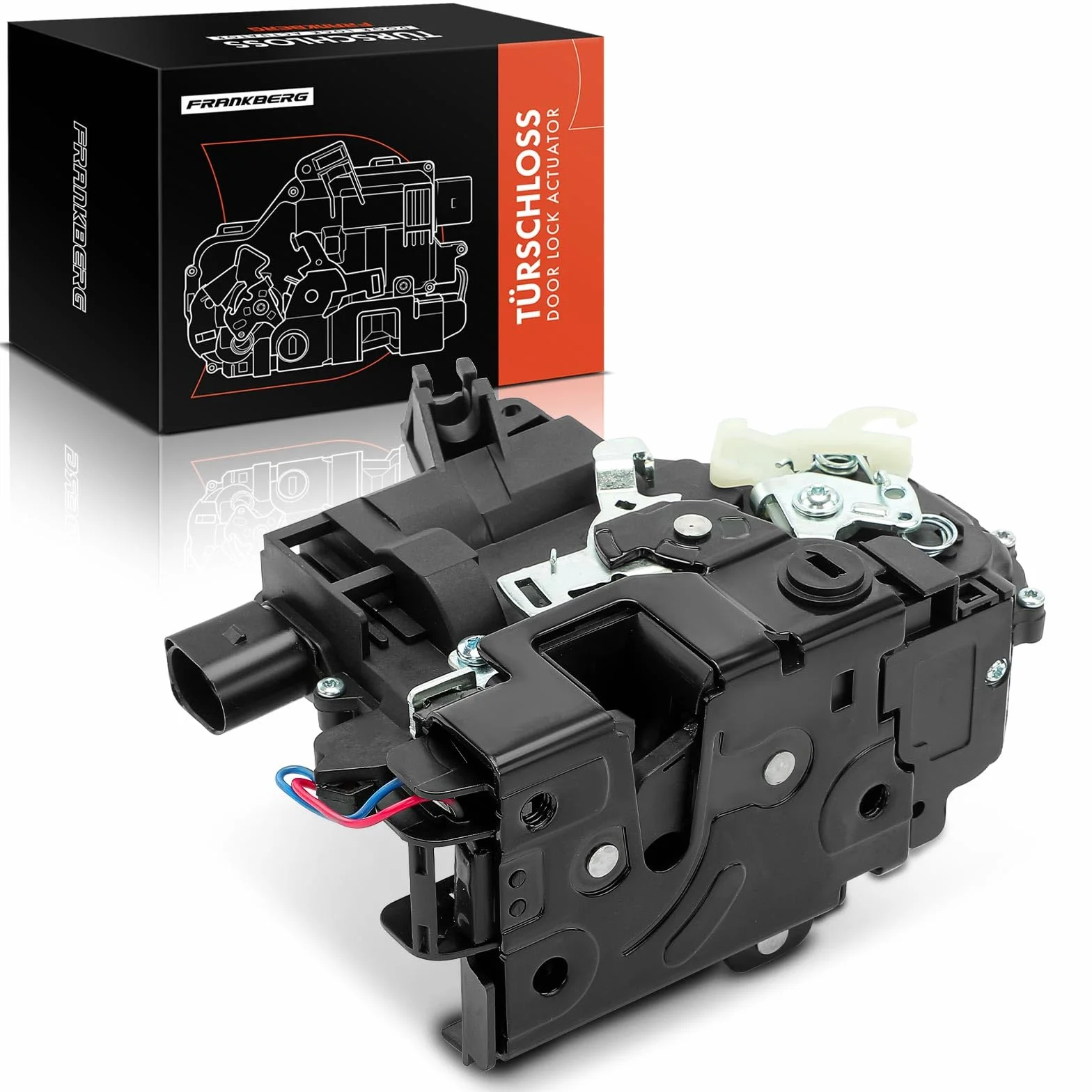 Frankberg Serratura porta serratura auto Posteriore sinistro Compatibile con Golf IV 1J1 Golf IV Variante 1J5 P.a.s.s.a.t Variante 3B5 O.c.t.a.v.i.a I Combi 1U5 B.o.r.a 1J2 Replace# 3B4839015AL