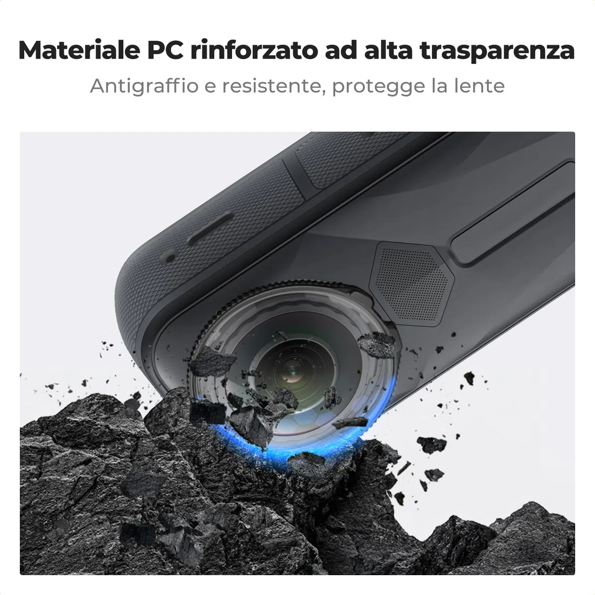 K&F Concept Protezioni Lente Standard Compatibili con Accessori Insta360 X5 - Coperchio Protettivo in Vetro Ottico Temperato ad Alta Trasparenza con Pellicola Schermo, Kit Sostitutivo Antigraffio