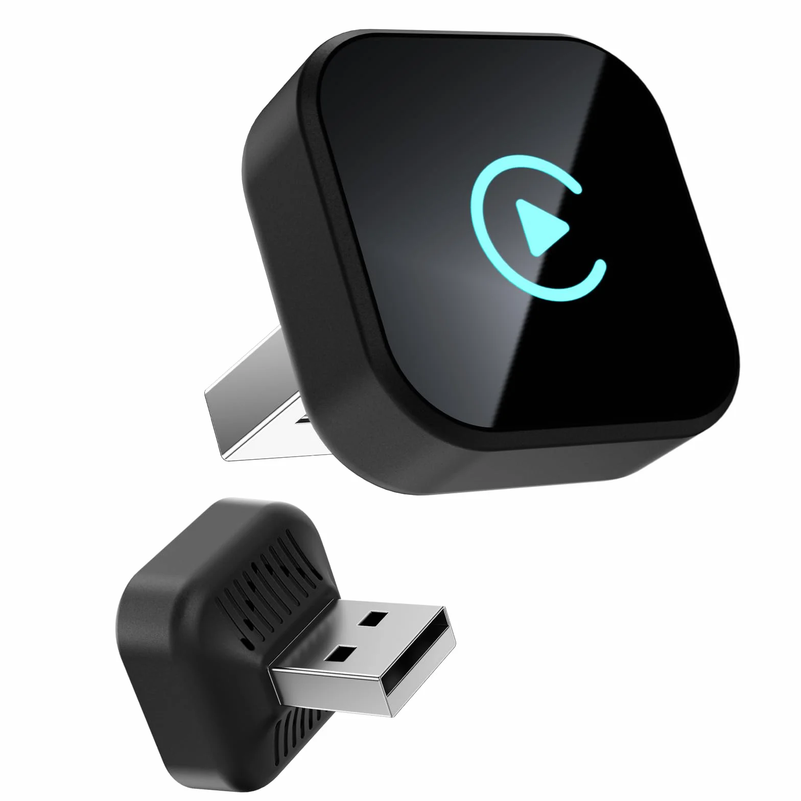 Adattatore wireless 2 in 1 CarPlay Android per auto, mini USB Plug & Play, compatibile dal 2016, connessione stabile, design ultra compatto