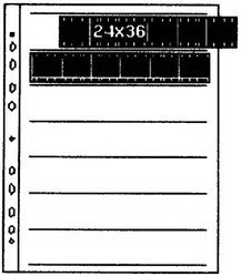 Kaiser Negativ-Ablageblätter 35-mm-Film für 7 x 6 Negative, P, 25 Stück