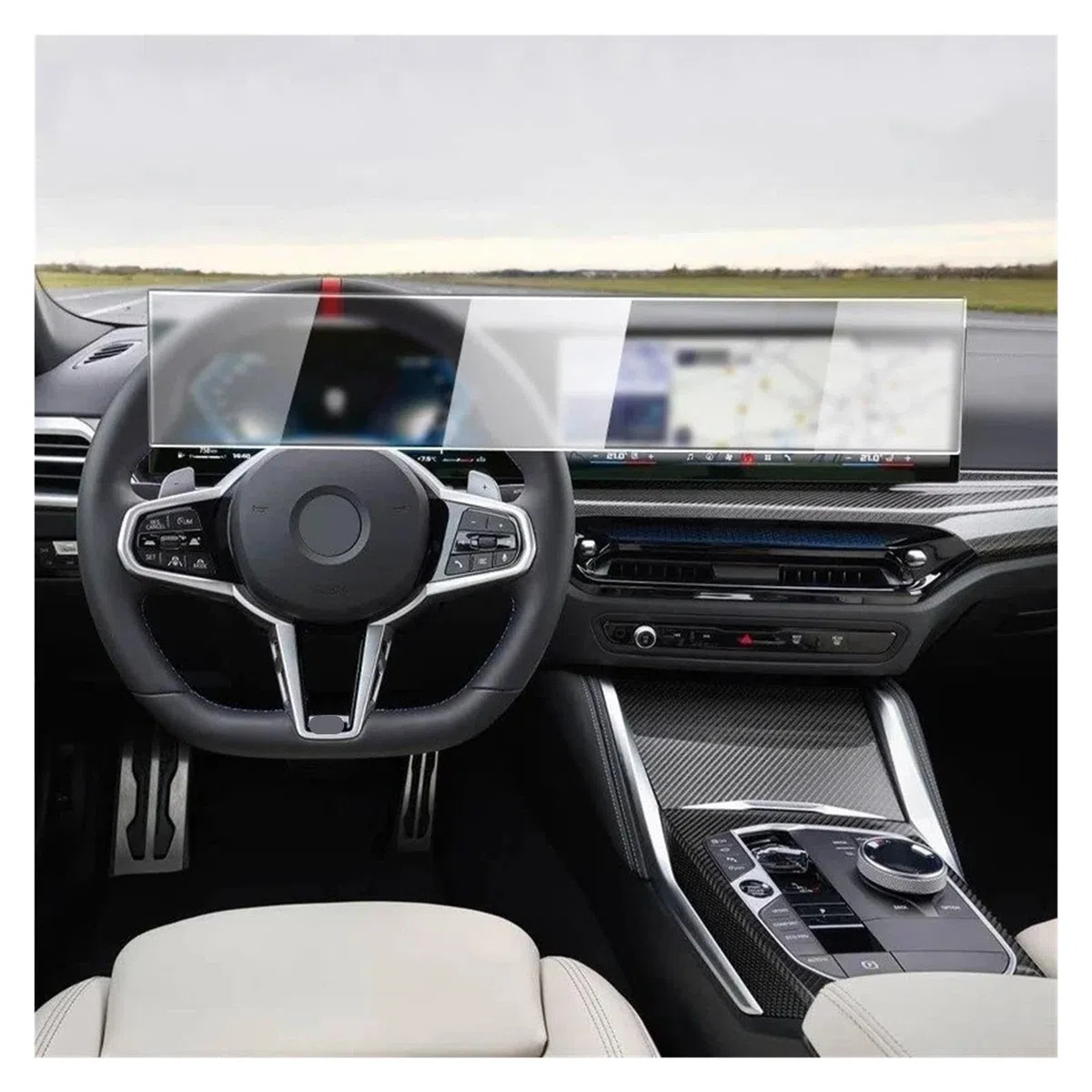 Proteggi Schermo Auto GPS Per BMW Serie 4 G22 G23 G26 2023-2025 GPS Per Auto Schermo LCD Di Navigazione Pellicola TPU Opaca Antiriflesso Protezione Antigraffio