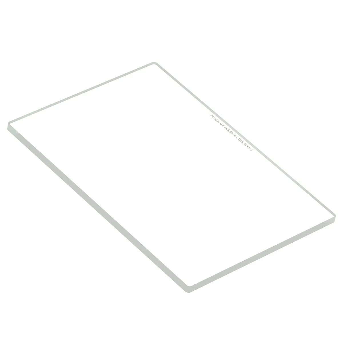 FOTGA Cinema - Filtro trasparente con protezione UV, 4 x 5,65, in vetro ottico di spessore 4 mm, per obiettivo opaco da 4 x 5,65 pollici, compatibile con FOTGA Matte Box