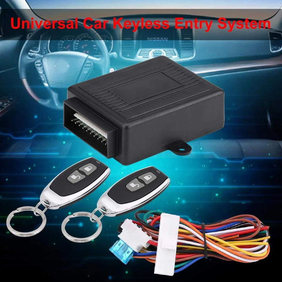 Kit di Accesso Senza Chiave per Auto - Sistema di Blocco Porta con Telecomando per Chiusura Centralizzata