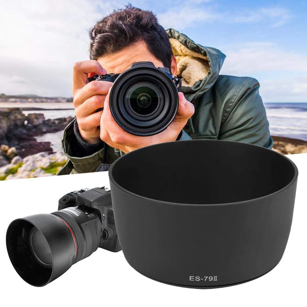 Paraluce per Canon EF 85mm f / 1.2 USM Retroilluminazione, paraluce ES-79II per Canon