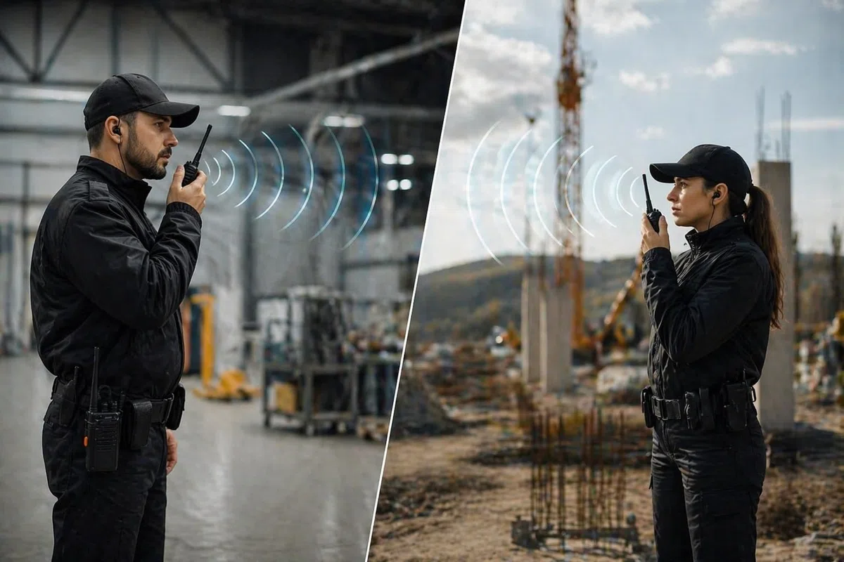 Walkie Talkie Professionali 2 Pezzi Bdit Accessori con Auricolari, Base di Ricarica, Lungo Raggio, Radio Ricetrasmittente Portatile per Sicurezza, Magazzino, Cantiere, Hotel