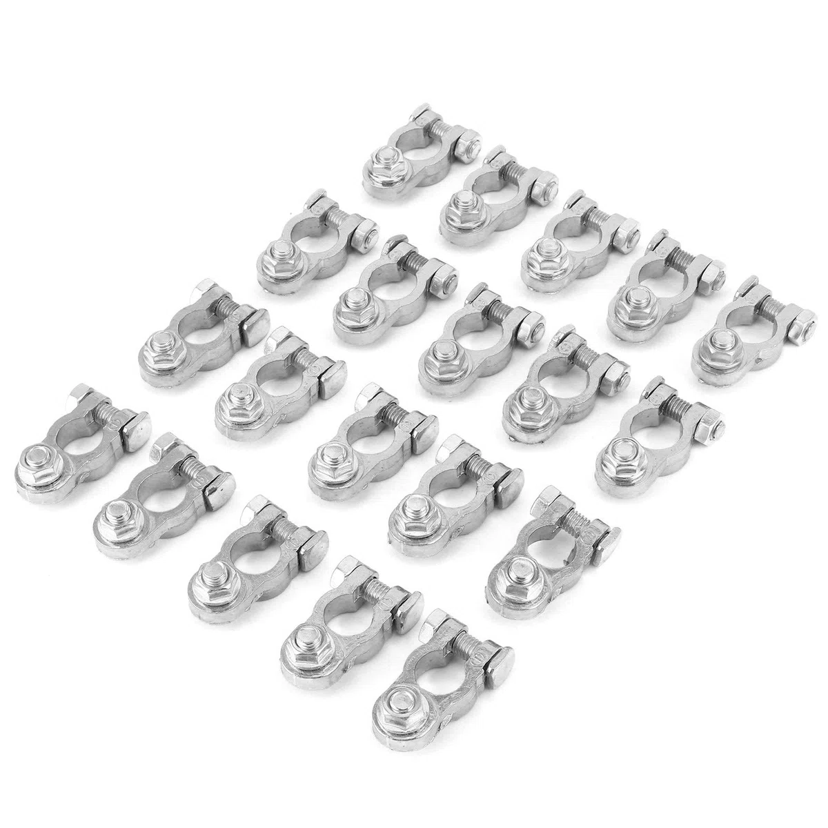 Set Terminali Batteria Morsetto Connettore 12V Positivo e Negativo Leggero e Durevole Adatto per Roulotte, Camper, Camper