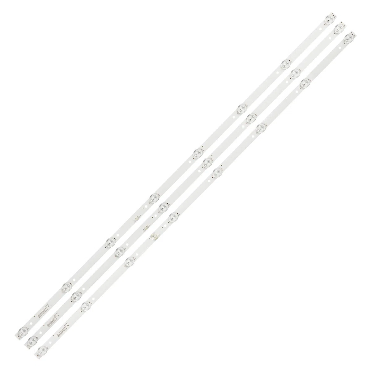 Generico Kit 3 barre LED RETROILLUMINAZIONE compatibili con TV AKAI JS-D-JP43DM-A81EC/B81EC/B82EC E43DM1000 825mm - ricambio premium con biadesivo