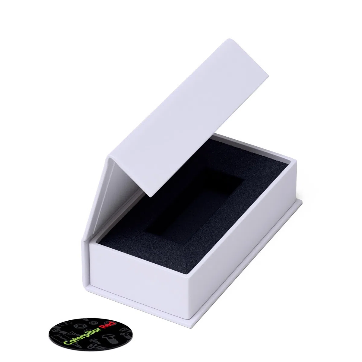 4x scatolette regalo magnetiche USB da presentazione, Bianco - per chiavette USB e drive rimovibili