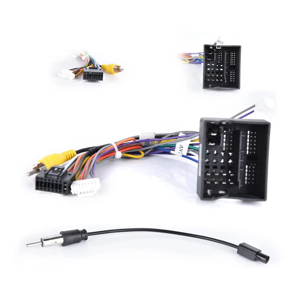 Adattatore per Cablaggio Autoradio a 52 PIN Compatibile con il Connettore di Alimentazione/Altoparlante di VW Skoda Golf Touran Passat Jetta Polo Tiguan per l'installazione di Autoradio Aftermarket