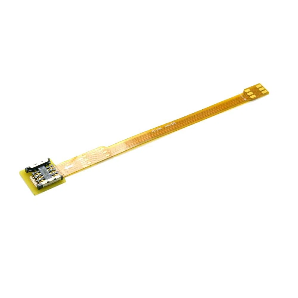 cablecc Cavo di prolunga da micro SIM a nano SIM, maschio-femmina, cavo di prolunga morbido piatto FPC, 10 cm