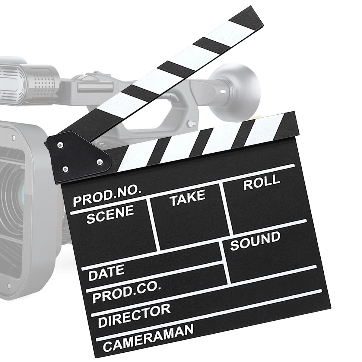 Cinematografico di Film Clapper, Acrilico Film Clapperboard, Cinema Gadget, Accessori Regista, Cinematografico per Programmi TV, Vlog
