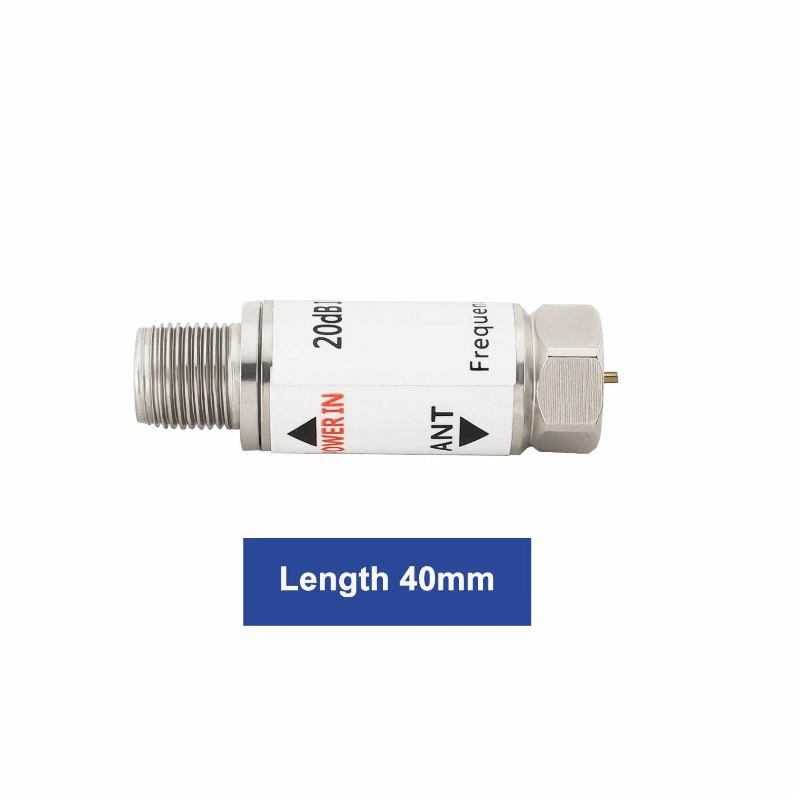 2 pz 20dB Inline Amplificatore 10-2400MHz Inline Sat Amplificatore Satellitare Singal Booster Sostituzione per AMP SAT DVB-T Amplificatore