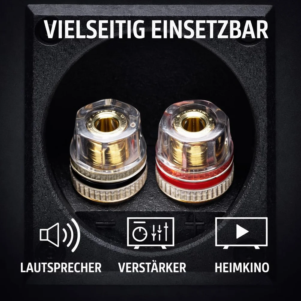 DCSk BLca - 2 x 2.5 mm² - 25m -Cavo per altoparlanti - HiFi Cavo per Altoparlanti e Casse Audio per Auto, CCA Rame, Trasparente
