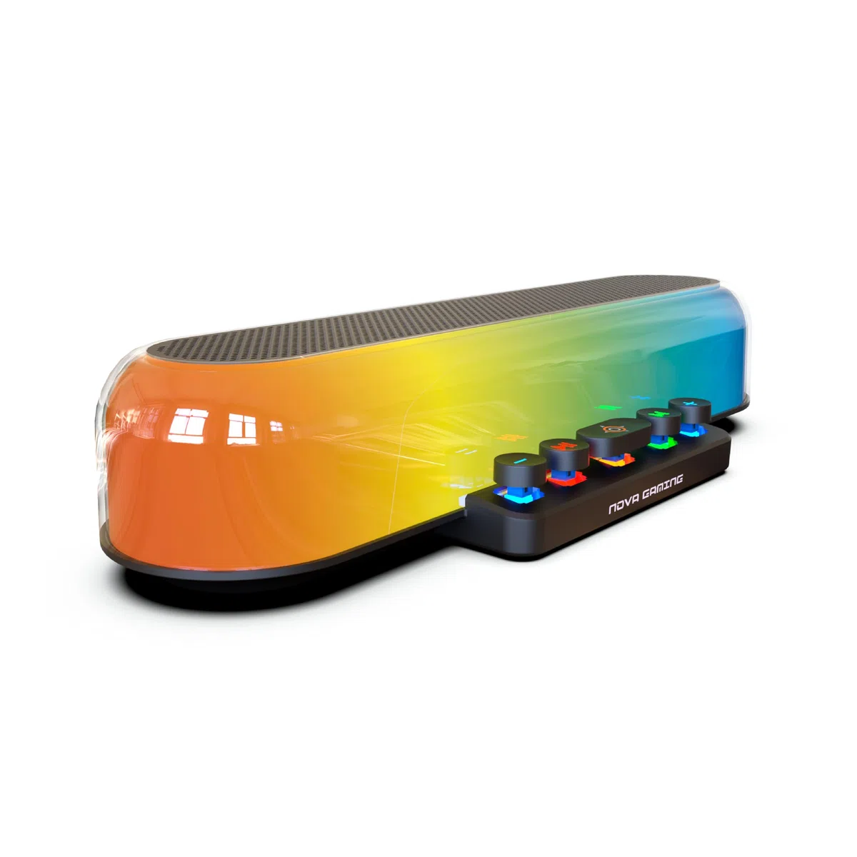 Nova Gaming URSAE - Barra di Suono Gaming RGB Bluetooth 5.3 - Altoparlante PC Stereo 10W, Suono Potente, Design Compatto - Connessione USB/Jack/Micro-SD - PC, Console, Smartphone, Senza Fili