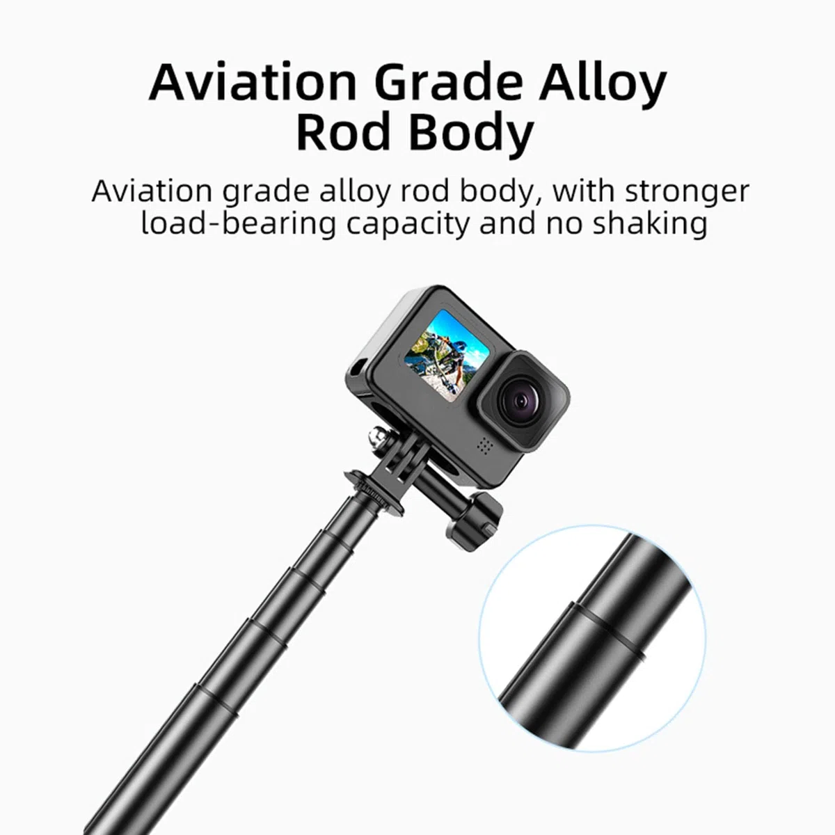 Treppiede estensibile per DJI OSMO Pocket 3/Action 4, lunghezza regolabile 138 cm, asta di estensione per Insta360 ONE X3/X2