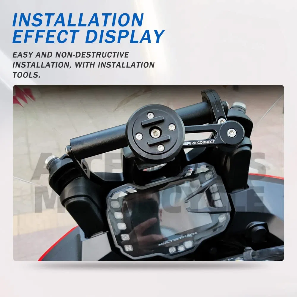 Motorcycle Crossbar Phone Holder Stand Holder GPS Navigation Plate Mount for Ducati MULTISTRADA 950 950S 1200S MTS 1200 1260 Enduro