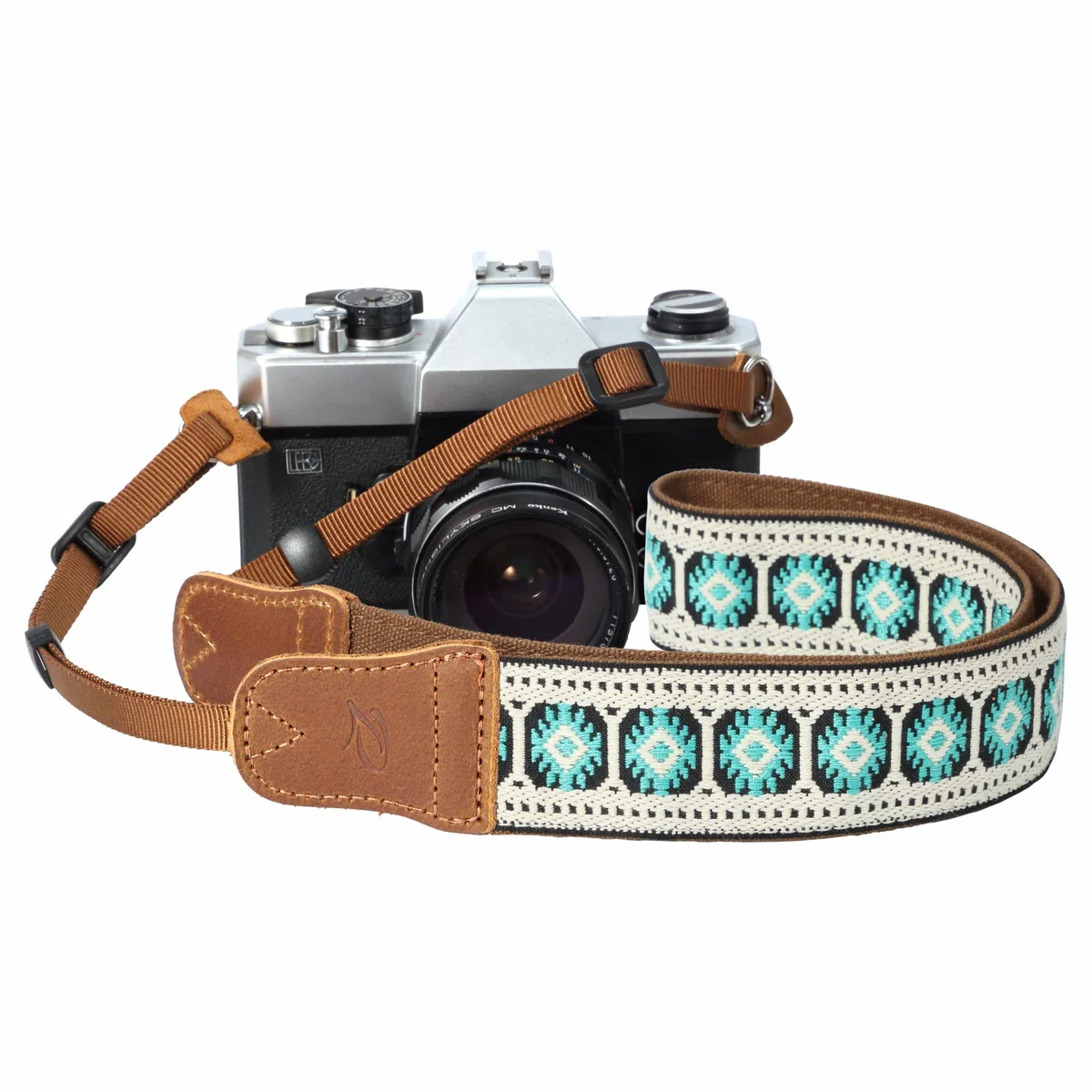 Padwa Lifestyle Tracolla per fotocamera, doppio strato in pelle bovina, collo e tracolla regolabili per tutte le fotocamere