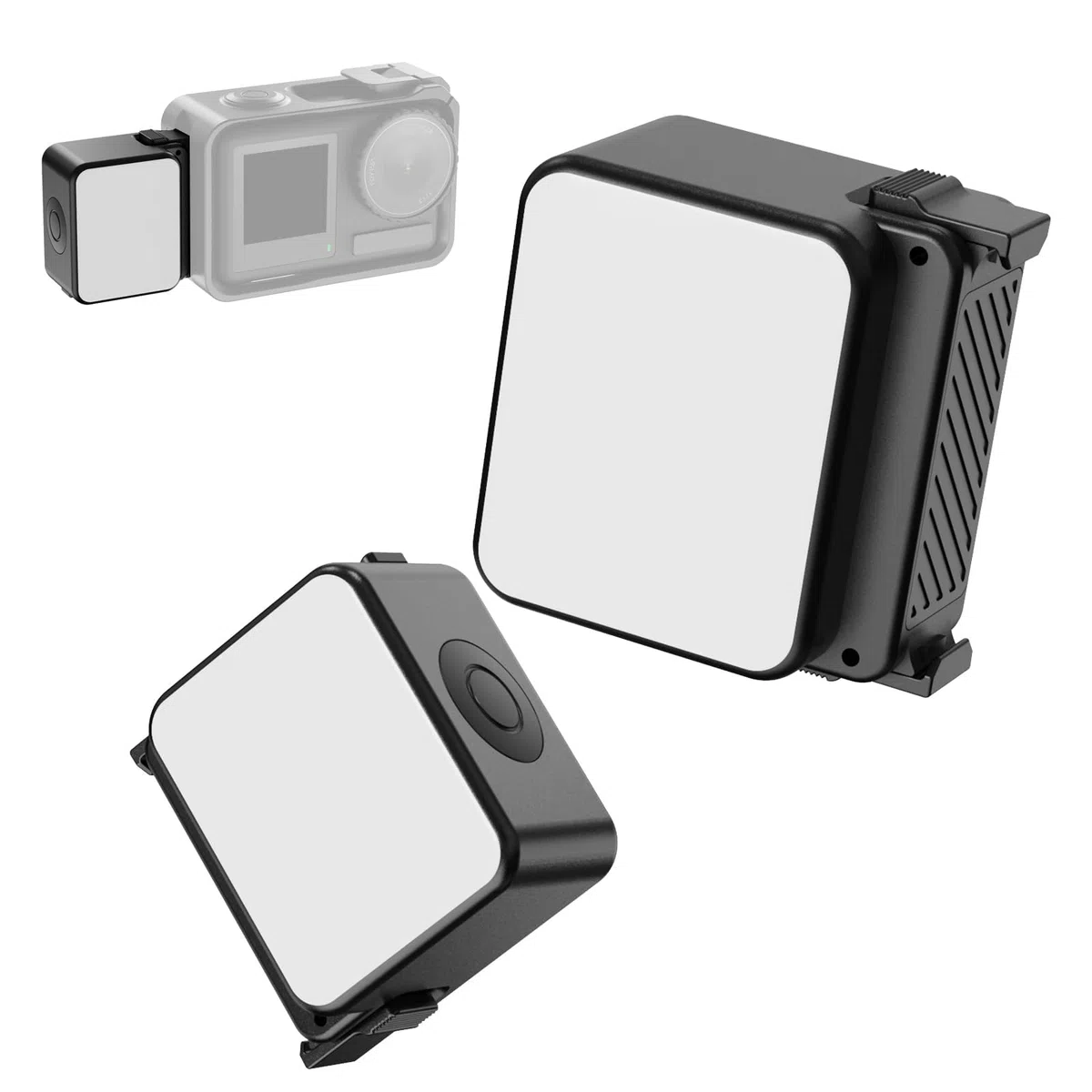 ULANZI LM18 Vlogging Light Mini LED Action Camera Video Luce Fotografia Magnetica Illuminazione per DJI Osmo Action 3/4/5 Pro Camera Cage Accessori