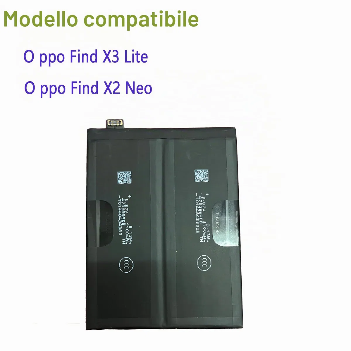 BLP811 Batteria di ricambio compatibile con Oppo Find X3 Lite & Oppo Find X2 Neo con set di attrezzi
