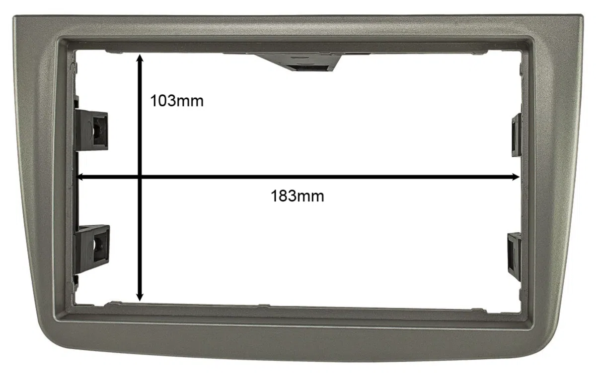 Sound-way Kit Montaggio Autoradio, Mascherina 1 DIN / 2 DIN, Adattatore Antenna, Chiavi di Smontaggio, compatibile con Alfa Romeo Mito