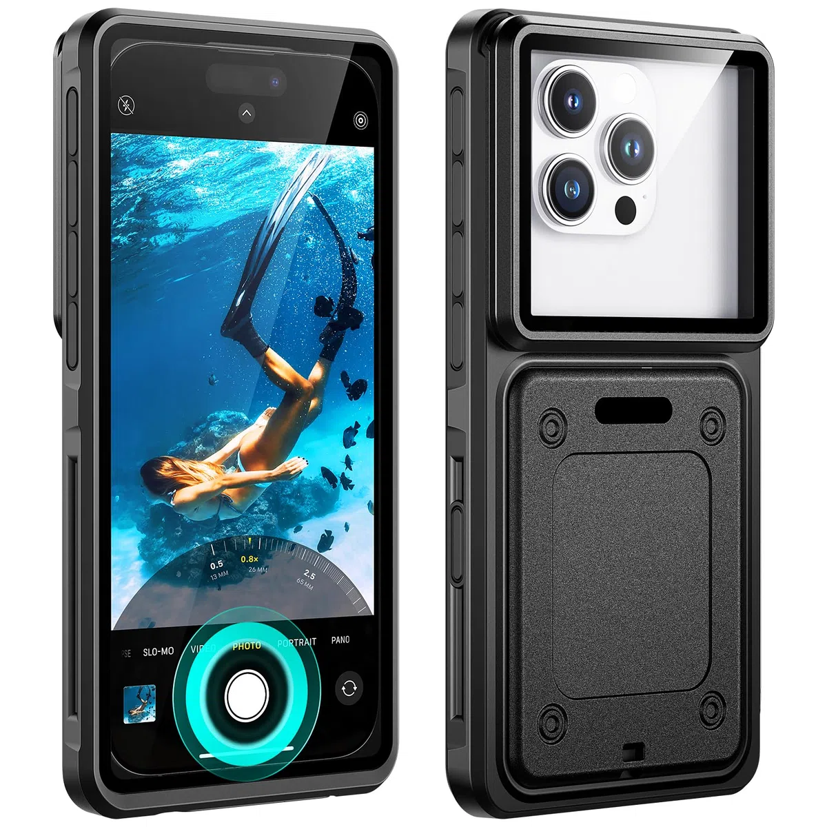 Custodia Impermeabile 15M Professionale IPX8 Smartphone 6.1-6.9‘’ Universale Cover Subacquea [Touchscreen Subacqueo] Asciutta Borsa per iPhone Samsung Galaxy Huawei XiaoMi Google Pixel