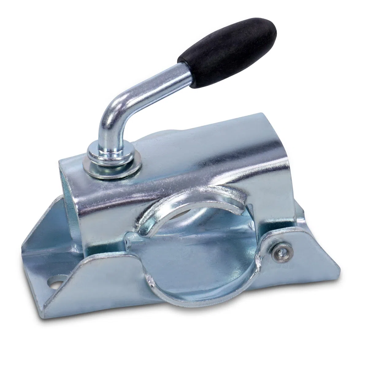 Staffa di Fissaggio ENVA 48 MM Ruota di Supporto per RIMORCHIO Camper incl. Materiale di Fissaggio