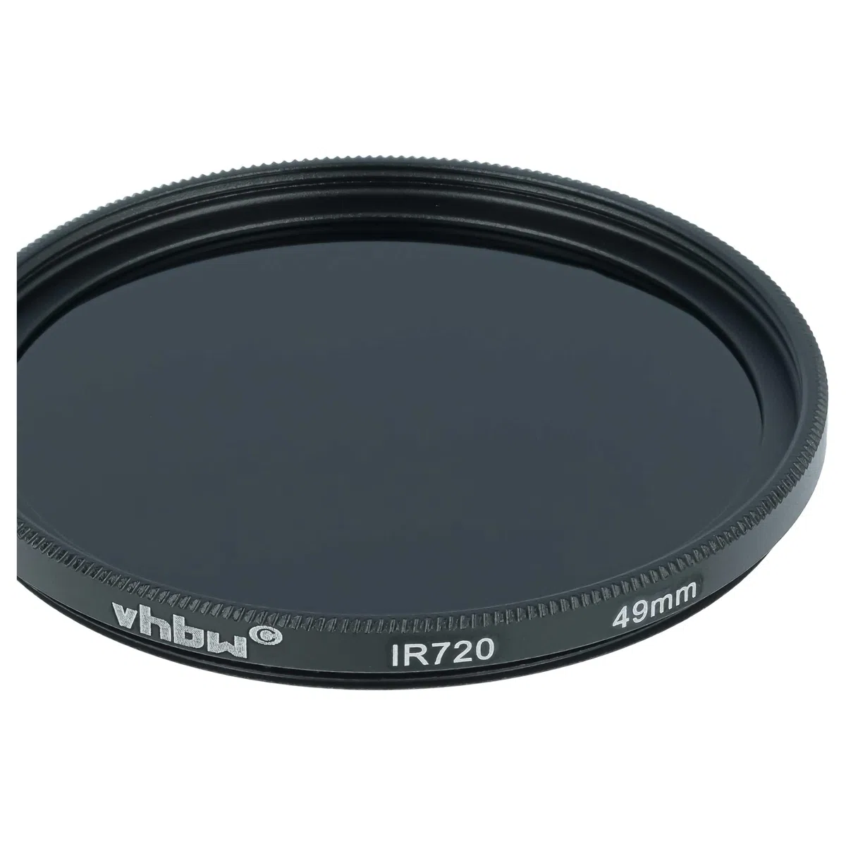 vhbw filtro infrarossi universale 720nm per obiettivi di fotocamere - Filtro IR circolare, 49mm, nero