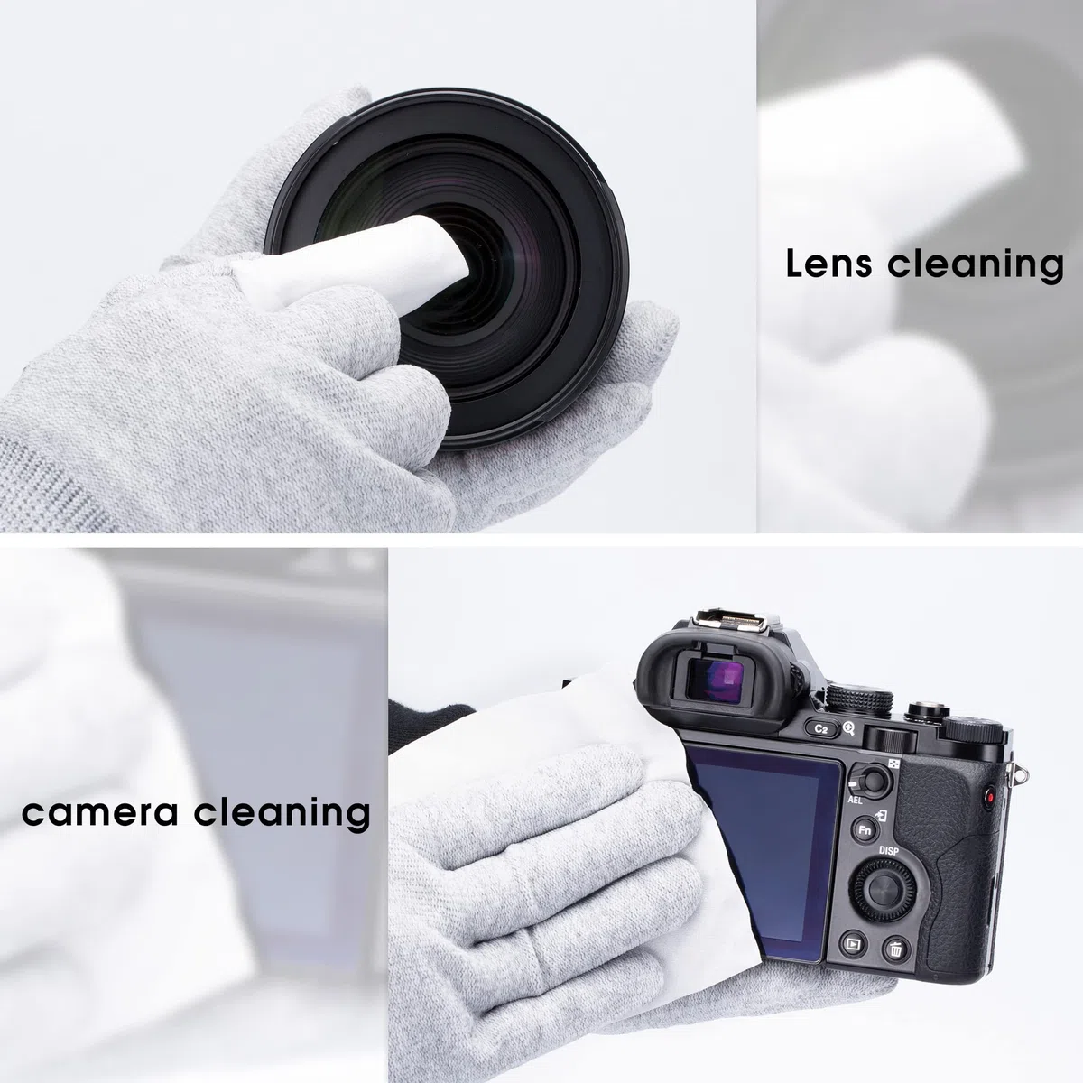 VSGO V-CL01E - Panno per la pulizia della fotocamera, 20 pezzi, in microfibra, compatibile con lenti della fotocamera, occhiali, iPad, telefoni cellulari, schermi TV LCD e molto altro ancora