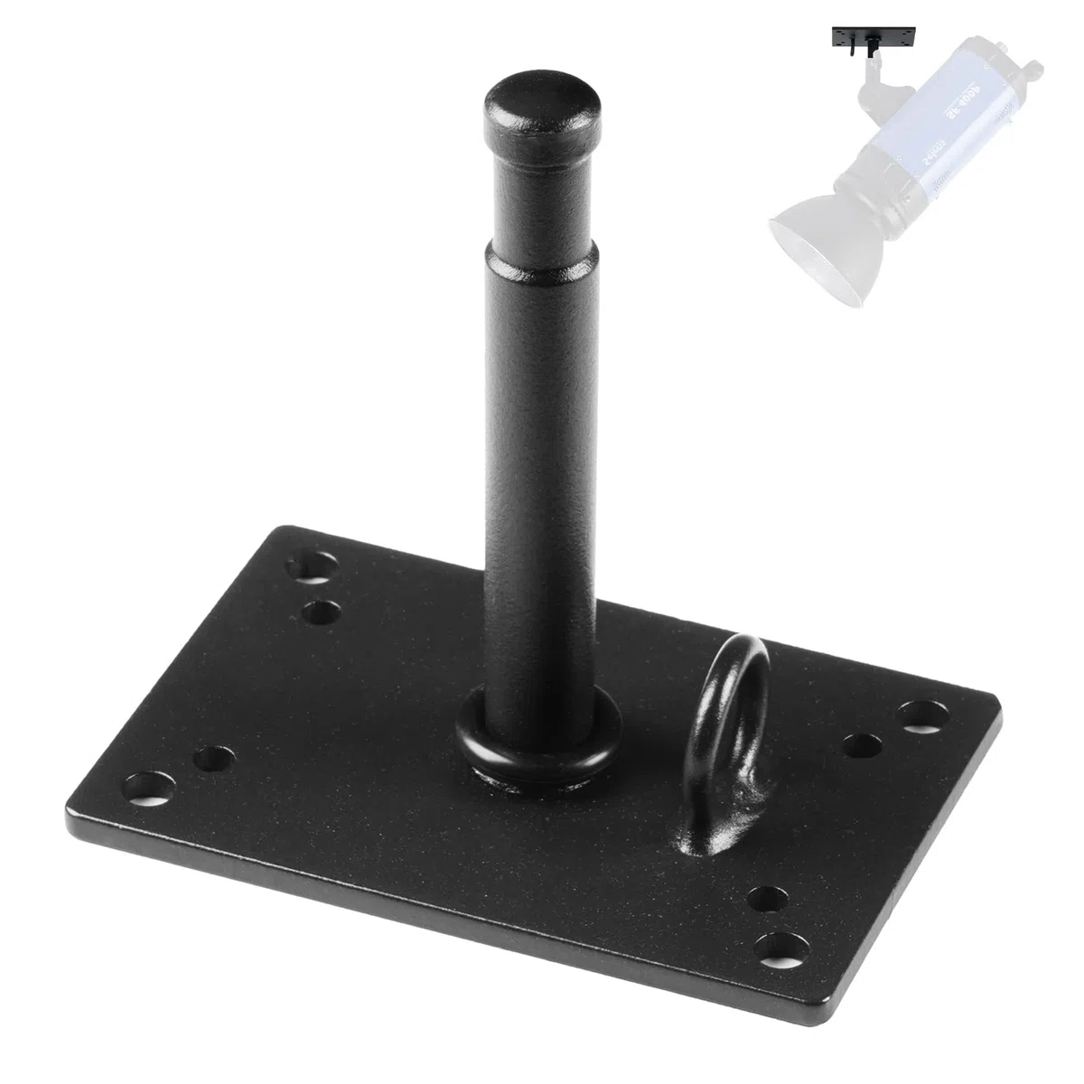 Selens Supporto da parete per bambini, piastra da parete, supporto in metallo, supporto con stud, altezza 12 cm, per studio fotografico, video, monolight da parete, accessorio fotografico