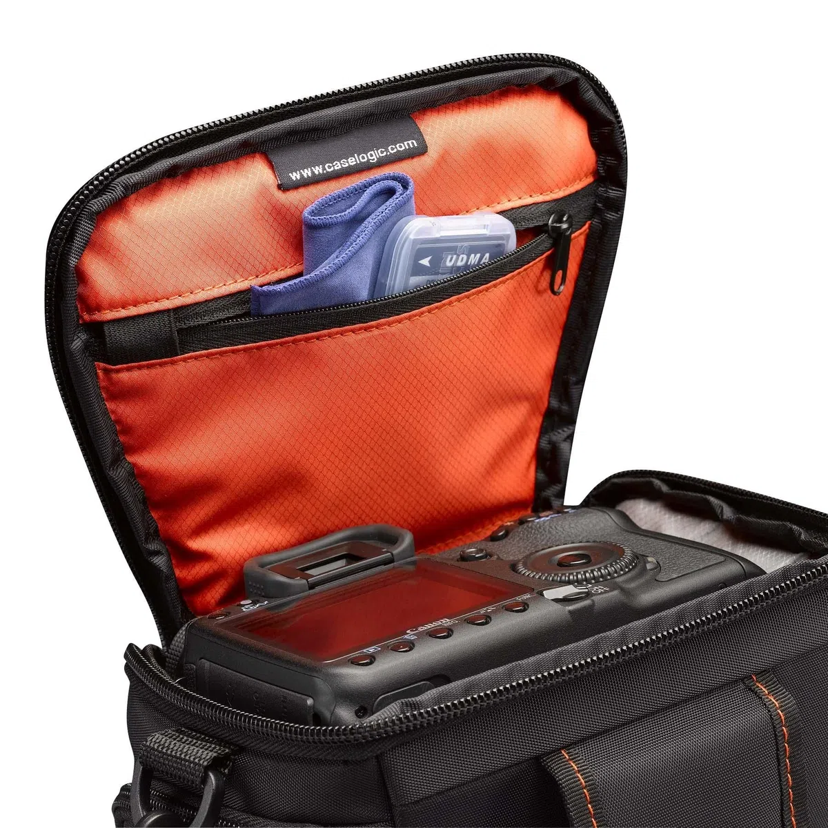 Case Logic DCB-306 Custodia Fondina in Nylon per Fotocamera Reflex, Nero