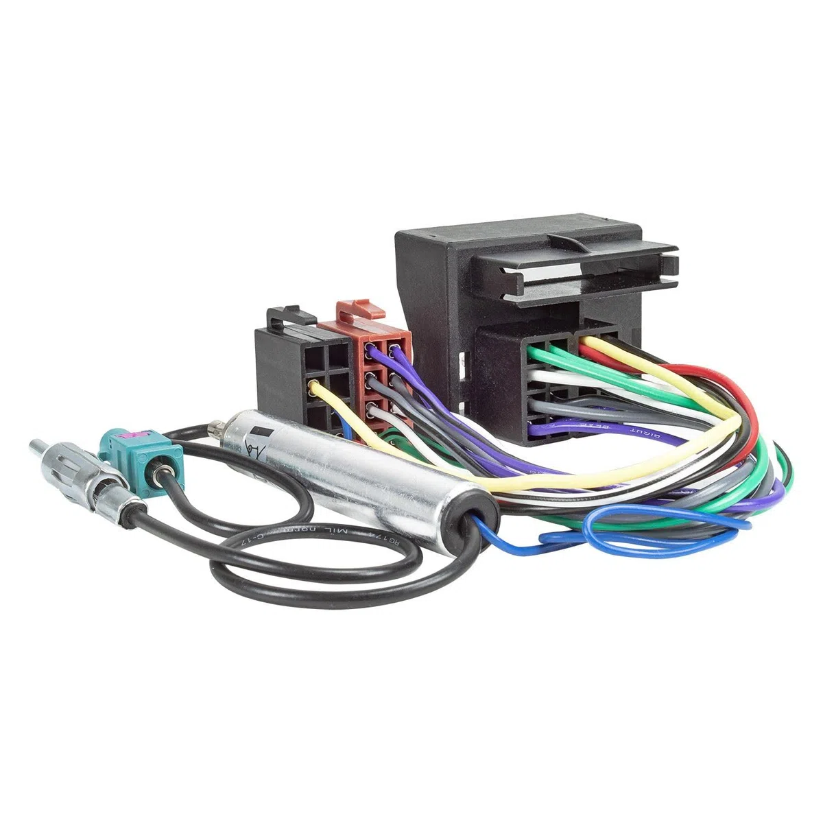 tomzz Audio 7008-002 Cavo adattatore radio compatibile con Citroen dal 2004 Peugeot dal 2005 Adattatore antenna Quadlock a ISO con alimentazione fantasma Fakra a DIN