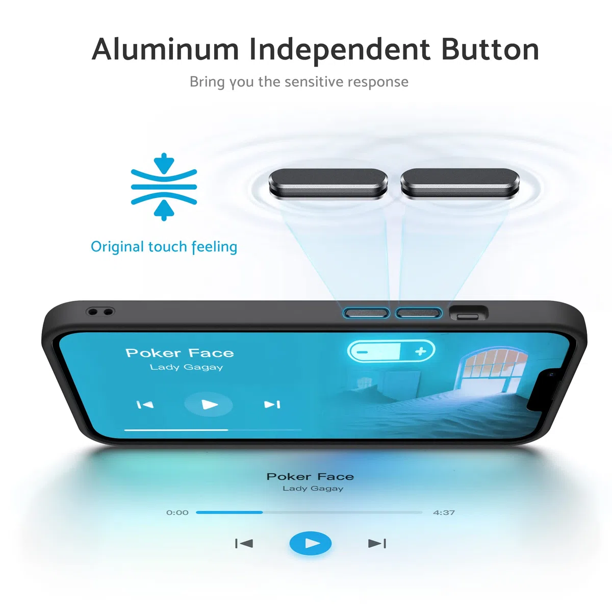 Anqrp Custodia Matt Kada per iPhone 13, sottile [Compatibile con MagSafe] Custodia protettiva magnetica e traslucida