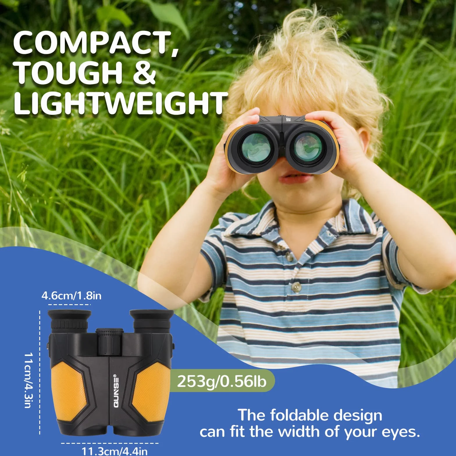 12x25 Compatto Binocolo con Oculare Grande per Adulti e Bambini, Mini binocolo compatto per Birdwatching, Teatro, Concerti, Caccia e Sport