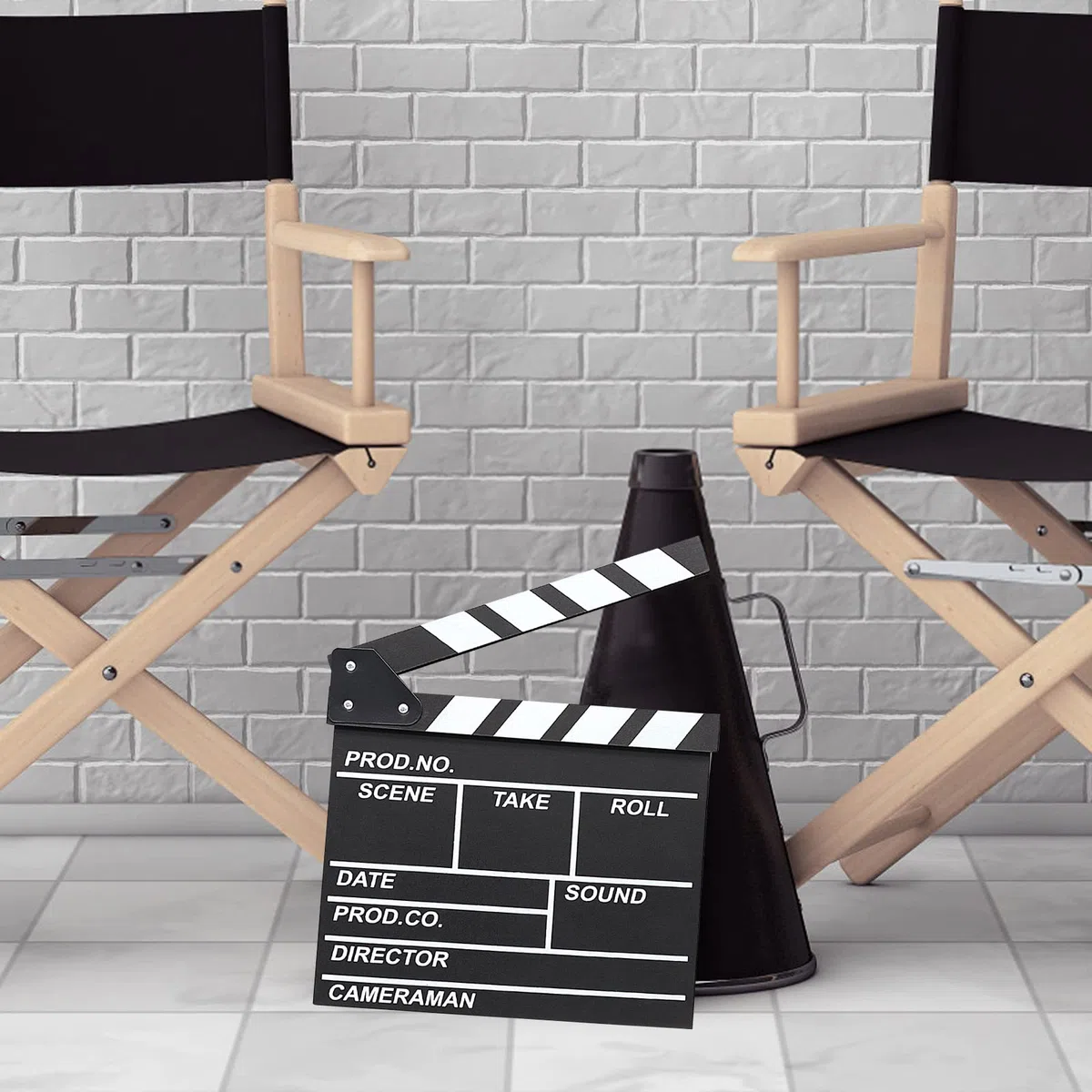 Cinematografico di Film Clapper, Acrilico Film Clapperboard, Cinema Gadget, Accessori Regista, Cinematografico per Programmi TV, Vlog