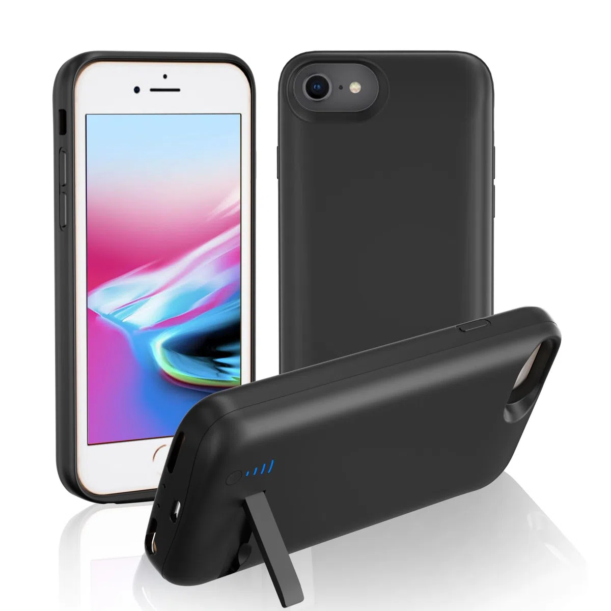 Custodia per iPhone 8/7/6S/6/SE 2020 (4,7", 8500 mAh), sottile custodia di ricarica espansa ricaricabile, custodia portatile con batteria per iPhone SE 2020/7/6S/6/8