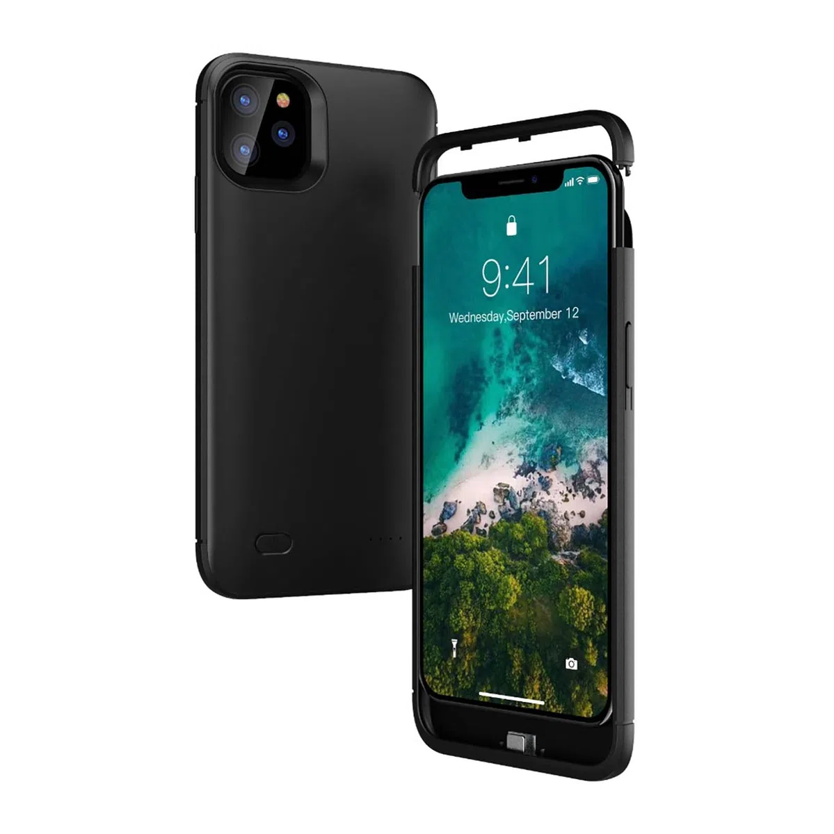 ELLENNE COVER BATTERIA PER IPHONE 6 6S 7 8 PLUS 5.5" RICARICABILE 6200mAh | COVER CON BATTERIA INTEGRATA PER IPHONE 6 6S 7 8 PLUS 5.5" BATTERY CASE RICARICABILE SLIM SOTTILE 6200mAh