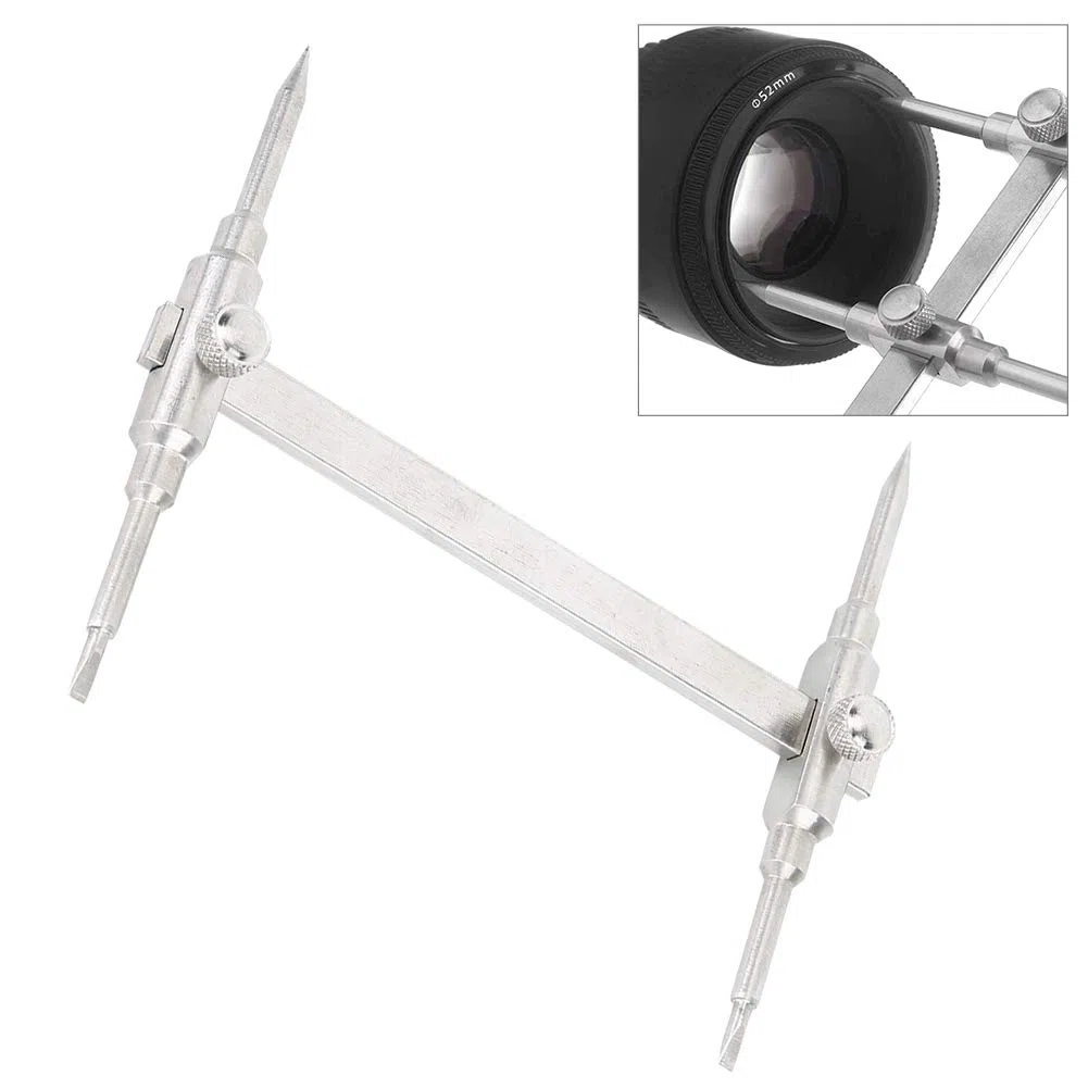 Chiave per obiettivo fotocamera, set di strumenti di riparazione professionale 10mm-130mm per DSLR Len