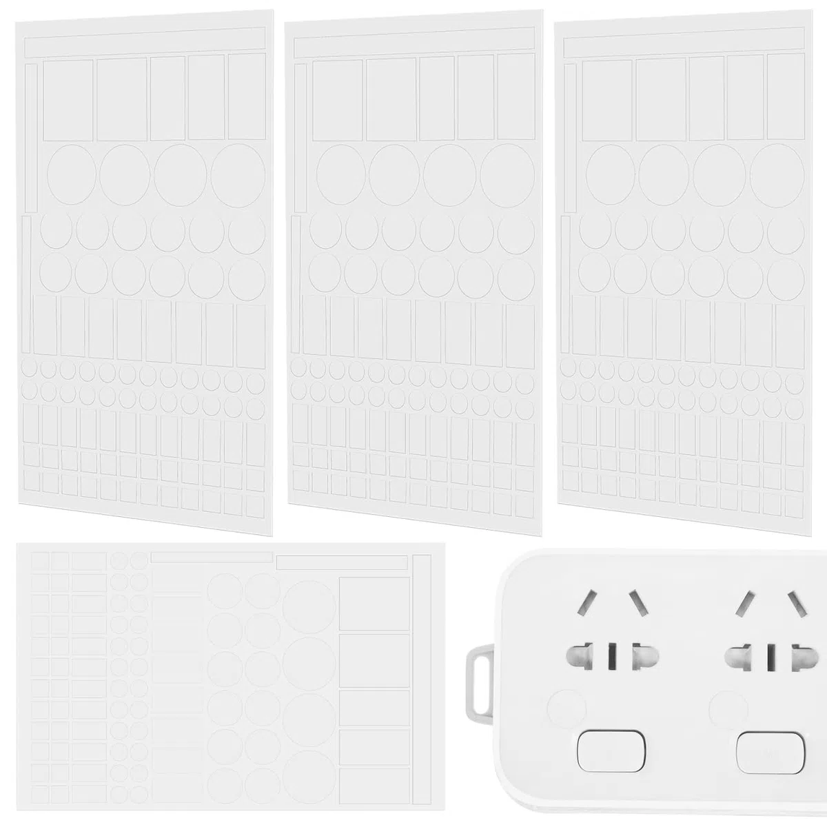 UKCOCO Adesivi che bloccano la luce LED: filtri LED dimmerabili dal 50% all'80%. Adesivi Bloccanti Luce Per Luce Led 4 Fogli(Pre-Tagliato)
