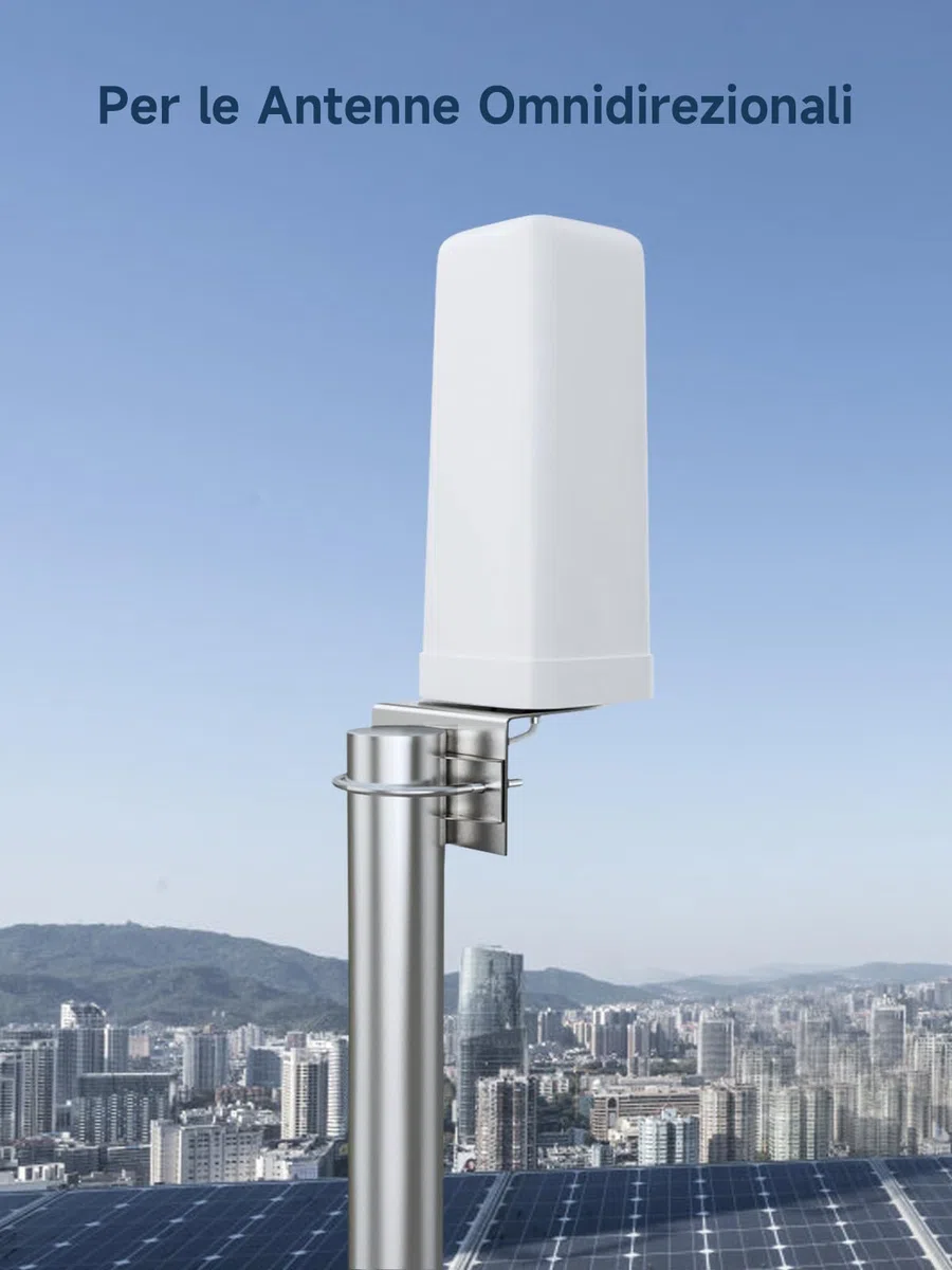 ANNTLENT Antenna Amplificatore di Segnale Staffa per Asta per Antenna a Forma di L Universale Lunga 30 cm